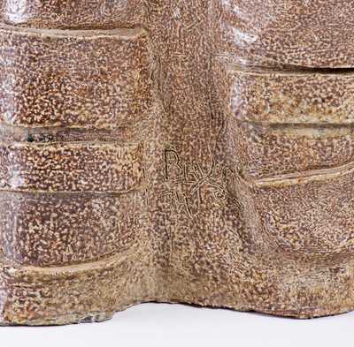 Very Unusual Large-Sized Hand-Modeled Sewertile Figure of a Man Inscribed "Bryon / 74"