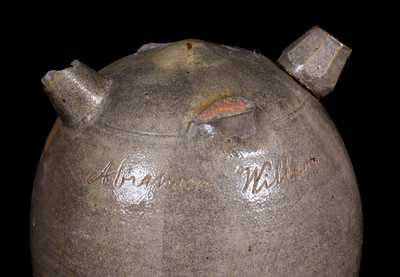 Unusual Stoneware Harvest Jug Inscribed 