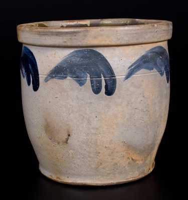 JOHN BELL / WAYNESBORO Stoneware Bowl w/ Brushed Cobalt Decoration