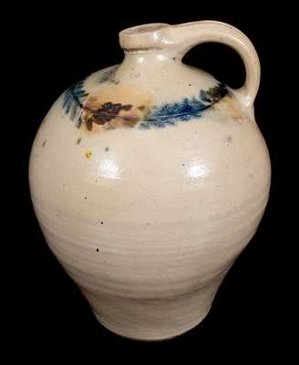 1 Gal. I. SEYMOUR / TROY Ovoid Stoneware Jug with Brushed Cobalt Decoration