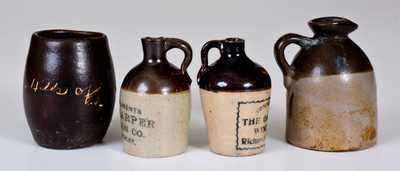 Lot of Four: Stoneware Miniatures incl. 