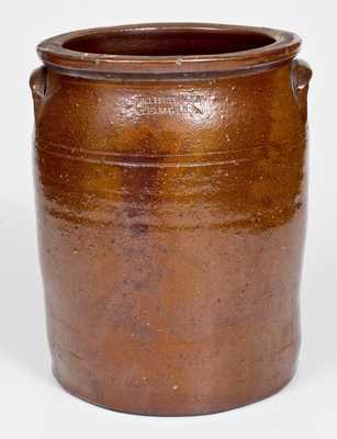 Very Rare F.R. Leitzinger / Clearfield, PA Stoneware Jar, Two-Gallon