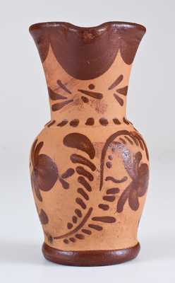 Tanware Pitcher, New Geneva or Greensboro, PA origin, c1885