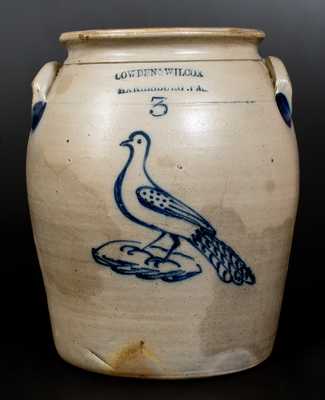 Cowden & Wilcox / Harrisburg, PA Stoneware Bird Crock