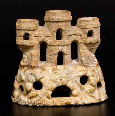 Small Stoneware Aquarium Castle, Midwestern