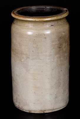 Rare N. CLARK / PARKERSBURG, VA (West Virginia) 1 Gal. Stoneware Jar