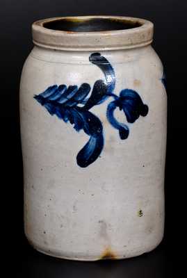 1 Gal. Stoneware Jar with Floral Decoration, att. Richard Remmey, Philadelphia