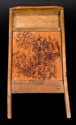 Rockingham Glazed Washboard, probably Ohio, circa 1890