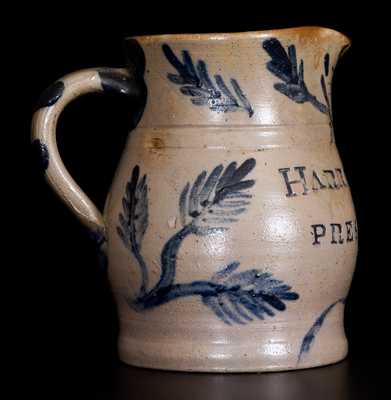 Important Charles Decker (Tennessee) Stoneware Pitcher for Henry Harrison 