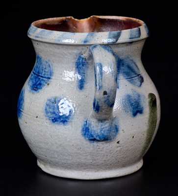 Very Fine Miniature Decorated Stoneware Pitcher Impressed J. H. PATTON