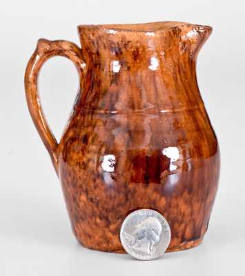 Rare Small-Sized JOHN BELL (Waynesboro, PA) Redware Pitcher