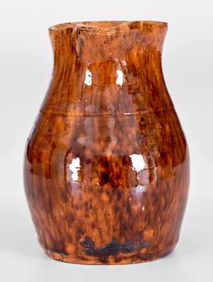 Rare Small-Sized JOHN BELL (Waynesboro, PA) Redware Pitcher