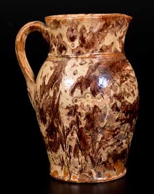 Very Rare J.E. SIMONS (Thurmont, Maryland) Redware Pitcher by Anthony Baecher