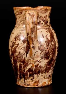 Very Rare J.E. SIMONS (Thurmont, Maryland) Redware Pitcher by Anthony Baecher