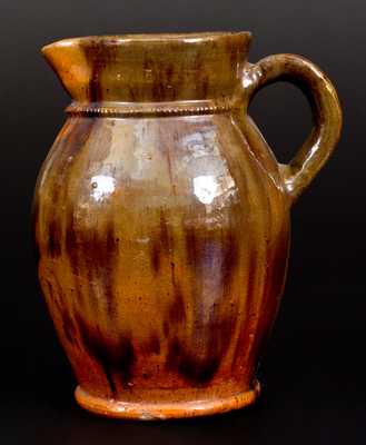 Glazed Redware Pitcher, att. to Jacob Medinger, Limerick Township, Montgomery County, PA