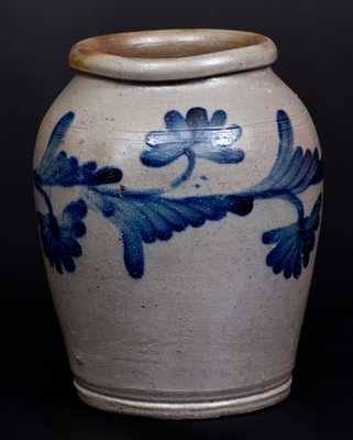 Half-Gallon Stoneware Jar attrib. Henry Remmey, Jr., Philadelphia, PA, circa 1840