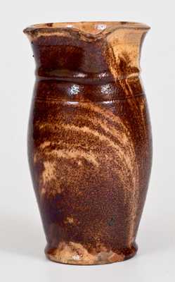 Shenandoah Valley Glazed Redware Pitcher, att. J. Eberly & Co. or S. Bell & Son, Strasburg, VA