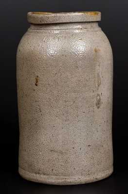 One-Gallon Shenandoah Valley Stoneware Jar, Stamped