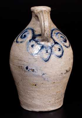 Extremely Rare Quart Jug w/ Watchspring Decoration att. Abraham Mead, Greenwich, CT, c1790