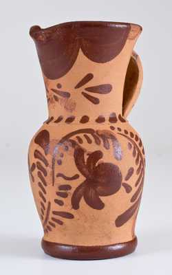 Tanware Pitcher, New Geneva or Greensboro, PA origin, c1885