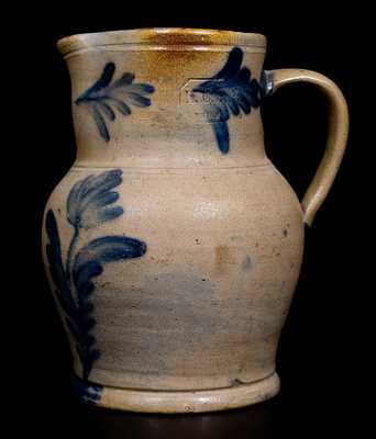 1/2 Gal. R.C.R. / PHILA., Richard Remmey, Philadelphia Stoneware Pitcher, c1880