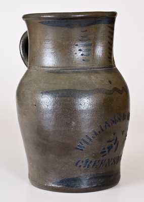 Scarce WILLIAMS & REPPERT / GREENSBORO, PA Stoneware Pitcher