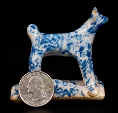 English Spongeware Dog Whistle