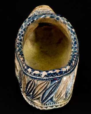 Elaborate Antique Stoneware Shoe