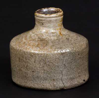 Salt-Glazed Stoneware Inkwell, Northeastern U.S. origin, early 19th century