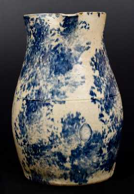 One-and-a-Half-Gallon Spongeware Pitcher, American, late 19th or early 20th century