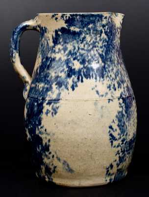 One-and-a-Half-Gallon Spongeware Pitcher, American, late 19th or early 20th century