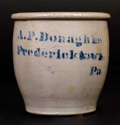 A. P. Donaghho / Fredericktown, PA Stoneware Cream Jar