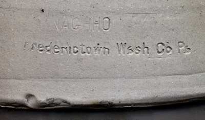 Rare Stoneware Canning Jar Stamped DONAGHHO / Fredericktown Wash Co Pa