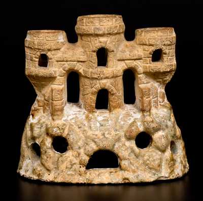 Small Stoneware Aquarium Castle, Midwestern