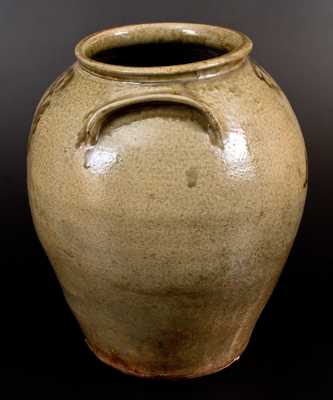 Very Fine 6 Gal. Early Edgefield, SC Stoneware Jar with Slip 