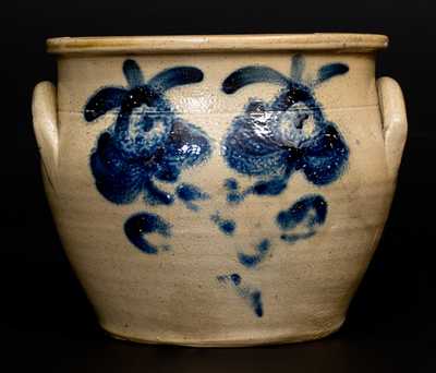 1 Gal. Stoneware Jar with Floral Decoration, attrib. Nathan Clark, Jr., Athens, NY