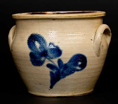 1 Gal. Stoneware Jar with Floral Decoration, attrib. Nathan Clark, Jr., Athens, NY