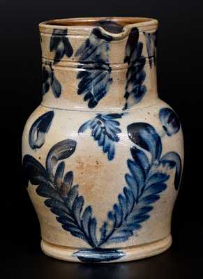 Remmey, Philadelphia, Stoneware Pitcher with Floral Decoration