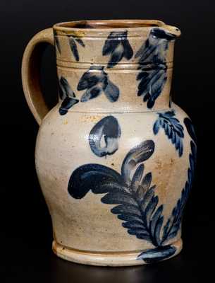 Remmey, Philadelphia, Stoneware Pitcher with Floral Decoration