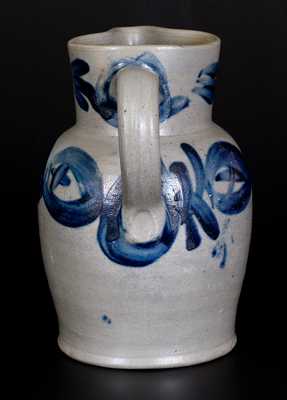 Fine Half-Gallon Baltimore Stoneware Pitcher w/ Cobalt Decoration, c1830