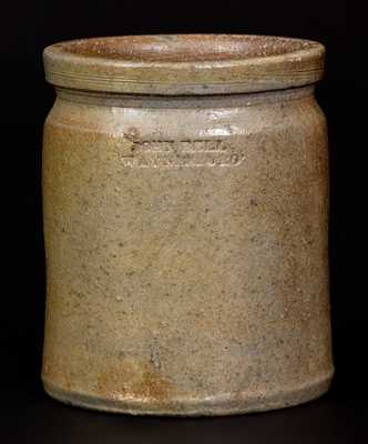 Pint-Sized JOHN BELL / WAYNESBORO Stoneware Jar