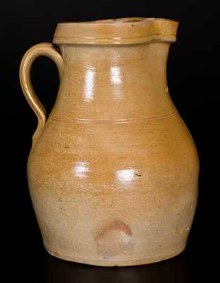 CHARLESTOWN Stoneware Pitcher, Barnabas Edmands, Charlestown, MA, circa 1830