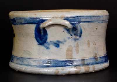 Large-Sized att. Richard Remmey, Philadelphia, PA, Stoneware Handled Spittoon