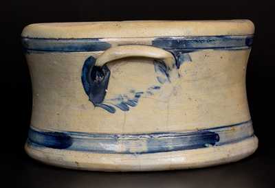 Large-Sized att. Richard Remmey, Philadelphia, PA, Stoneware Handled Spittoon