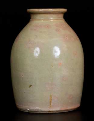 Lead-Glazed Redware Canning Jar, possibly New York State or Canada