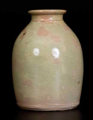 Lead-Glazed Redware Canning Jar, possibly New York State or Canada