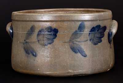  Attrib. R. J. Grier, Chester County, PA Stoneware Cake Crock