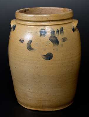 Rare 3 Gal. Decorated Stoneware Jar Dated