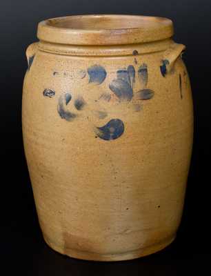 Rare 3 Gal. Decorated Stoneware Jar Dated 