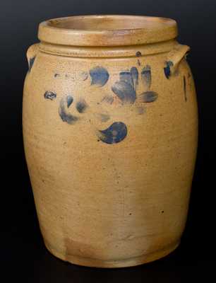 Rare 3 Gal. Decorated Stoneware Jar Dated